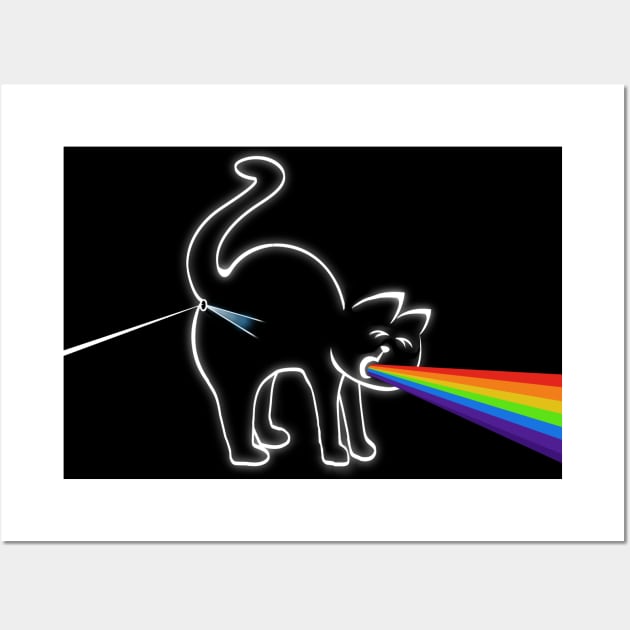 Cat puke dark side Wall Art by Brash Ideas